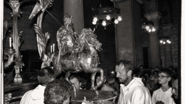 Ferentino 30 aprile 2018 Esposizione della Statua di Sant’Ambrogio Martire.