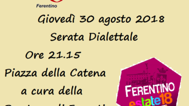 SERATA DIALETTALE A FERENTINO