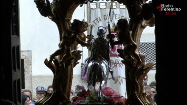 Il rientro della Processione di Sant’Ambrogio.