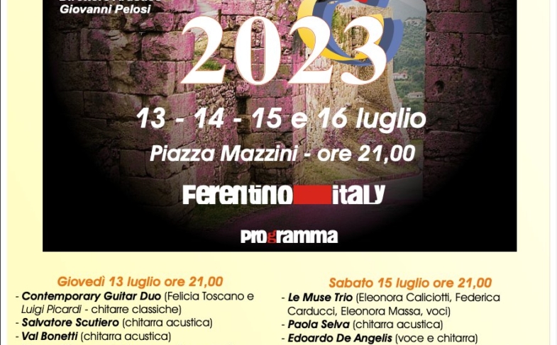 RASSEGNA CHITARRA ACUSTICA 2023