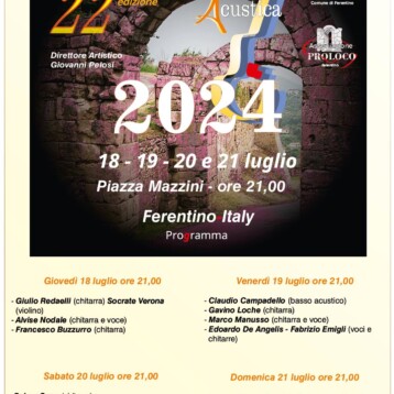 FERENTINO ACUSTICA 2024